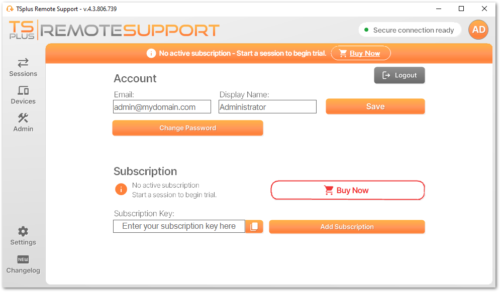 Expert Licensing Tab