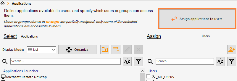 AdminTool Applications Swap Button
