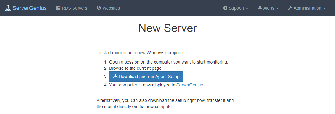 Servers Management Screenshot 2