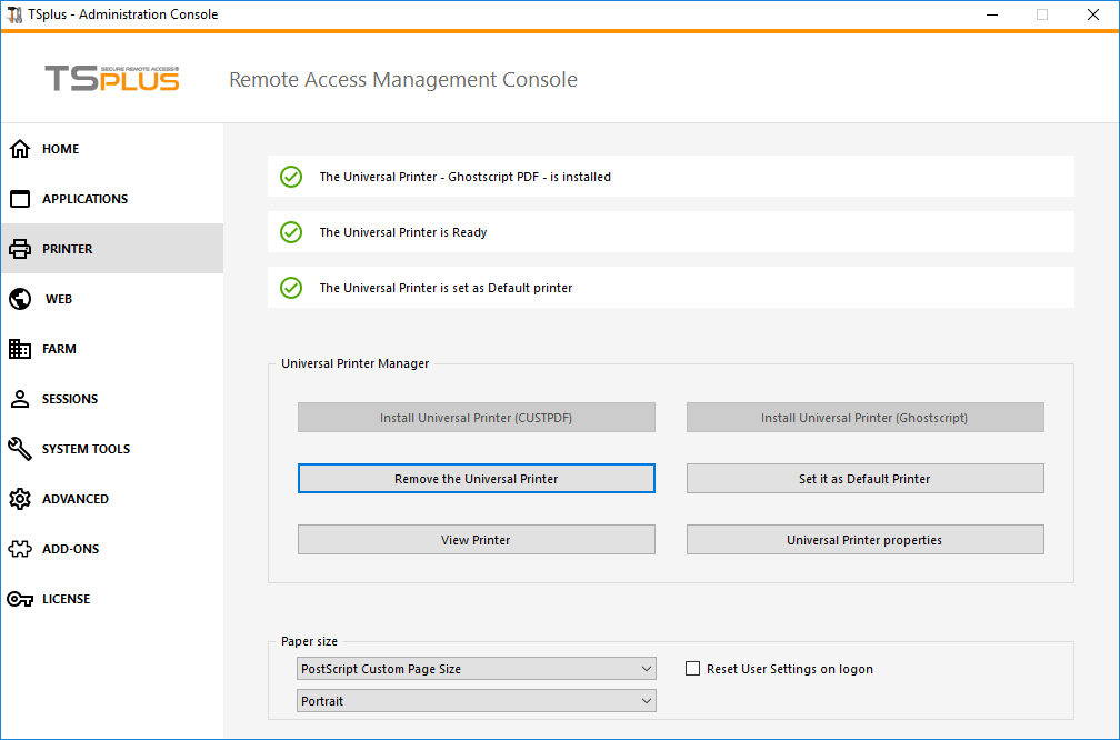 Admin Tool Gateway Screen